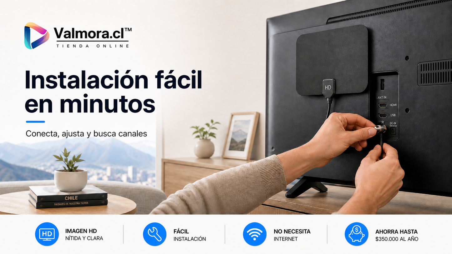 Deja de pagar demás!, Mejora tu señal de TV abierta en HD sin mensualidades y fácil de instalar.