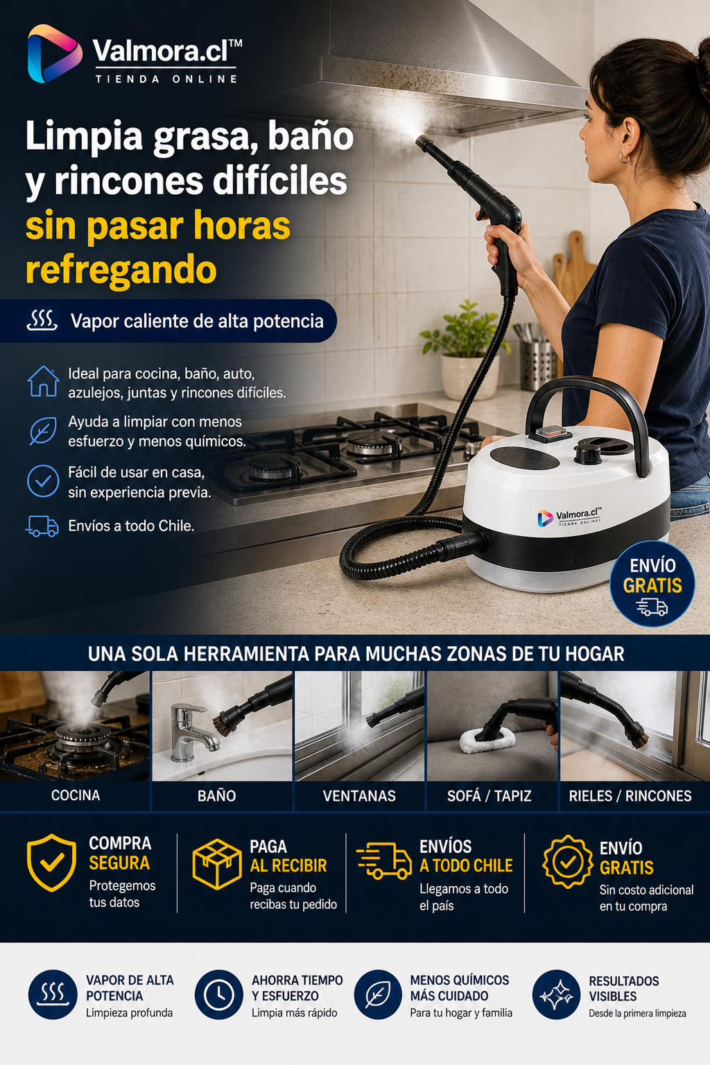 ✨Elimina el sarro y la grasa sin gastar tiempo ni esfuerzo / Producto estrella 25% de descuento